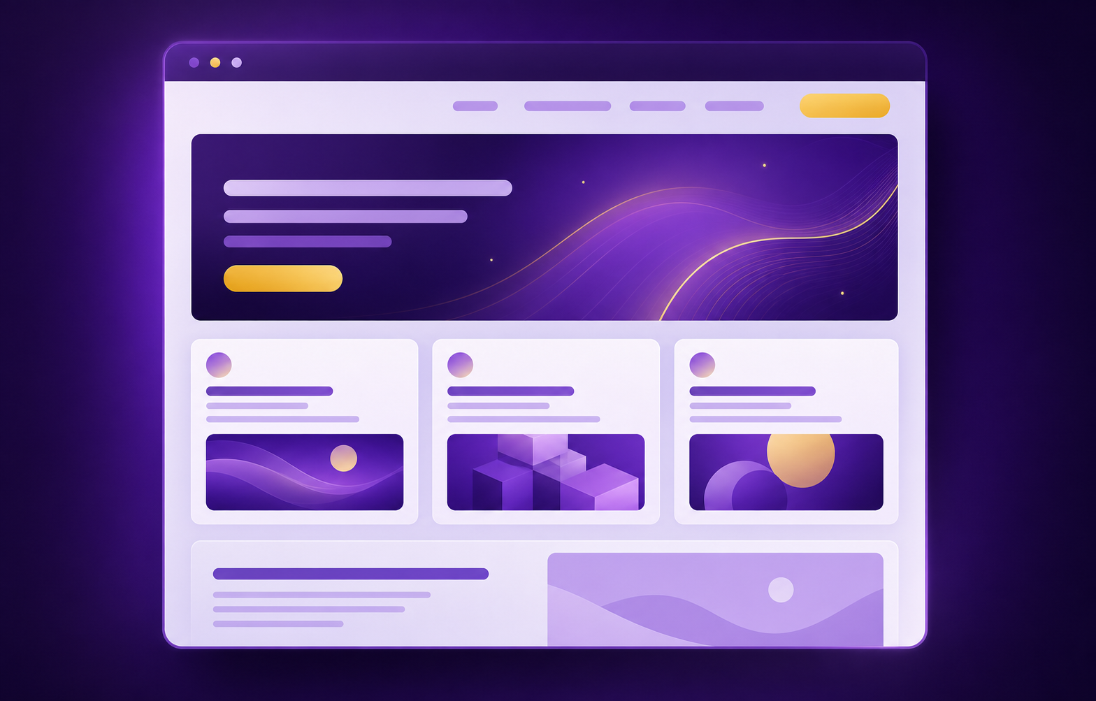 Abstract website screen preview